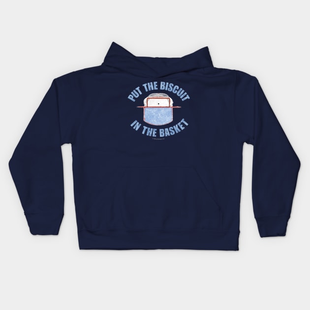 Put The Biscuit In The Basket Kids Hoodie by eBrushDesign